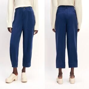 Everlane The Tencel Utility Pant Tapered Leg Bellwether Blue Women's 6 NWT